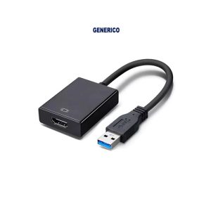 GENERICO<br /> CABLE ADAPTADOR USB 3.0 A HDMI