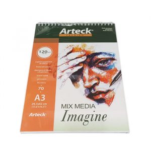 ARTECK<br /> BLOCK BITACORA ANILLADO A3 X 70 HOJAS – 120GR