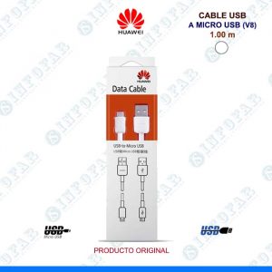 CABLE USB A MICROUSB HUAWEI 1.0MT BLANCO