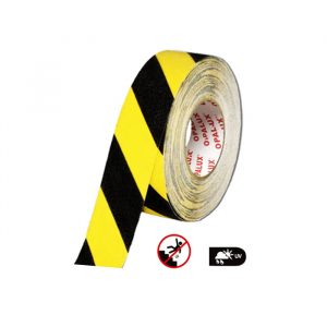 OPALUX<br /> CINTA ANTIDESLIZANTE NEGRO/AMARILLO 18MT. AN-18N-A