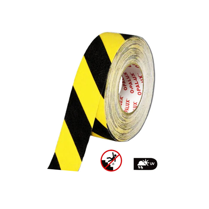 OPALUX<br /> CINTA ANTIDESLIZANTE NEGRO/AMARILLO 18MT. AN-18N-A