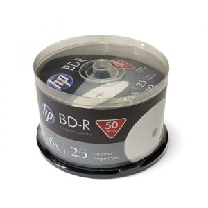 HP<br /> BD-R BLU-RAY GRABABLE - CONO X 50 UNID. - 25GB - 6X