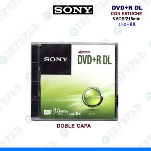 DVD+R SONY CON ESTUCHE 8.5GB