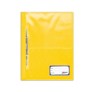 ARTESCO<br /> FOLDER TAPA TRANSPARENTE CON FASTENER A4 - AMARILLO