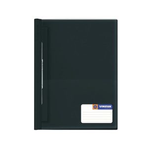VINIFAN<br /> FOLDER TAPA TRANSPARENTE CON FASTENER A4 - NEGRO