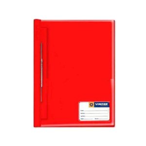 VINIFAN<br /> FOLDER TAPA TRANSPARENTE CON FASTENER A4 - ROJO