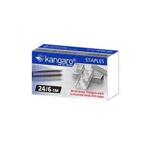 KANGARO<br /> GRAPAS 24/6 - CAJA X 1000 UNID. - P/ 2-30 HOJAS