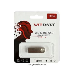 WITDATA<br /> MEMORIA USB 16GB WSM-A50 – METAL