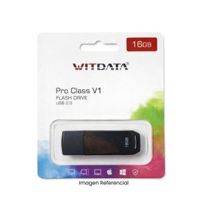 WITDATA<br /> MEMORIA USB 16GB PRO CLASS V1 - C/TAPA