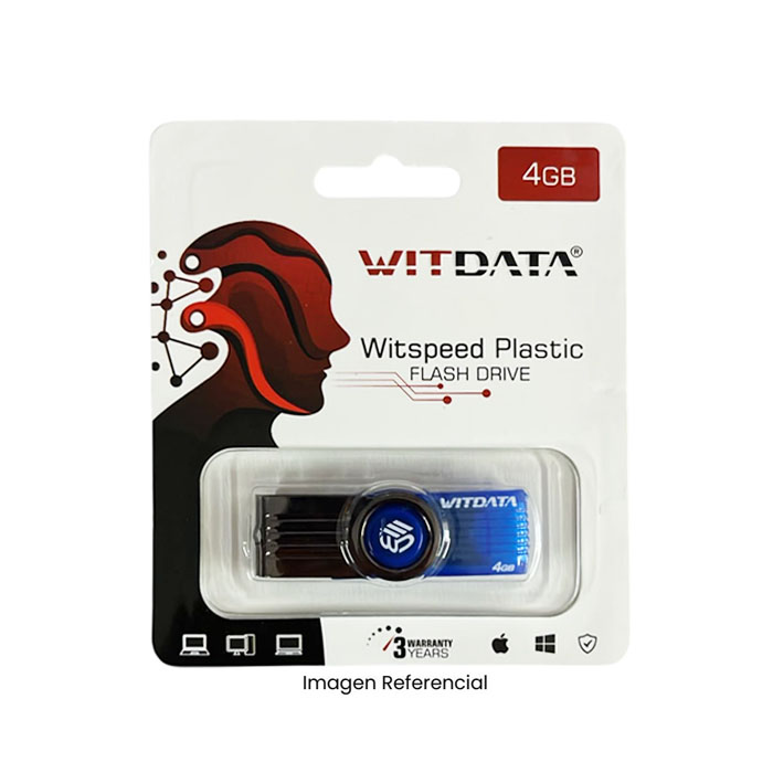 WITDATA<br /> MEMORIA USB 4GB WSP-001 - GIRATORIO