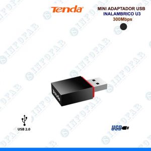 MINI ADAPTADOR USB TENDA INALAMBRICO 300MB