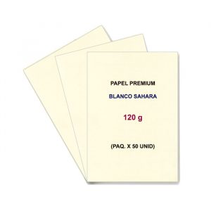 FAVINI <br /> PAPEL PREMIUM BLANCO SAHARA A4 120GR (PAQ. X 50 UNID)