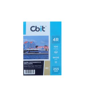CBIT <br/> PAPEL FOTOGRAFICO BRILLANTE RC JUMBO 4R 255GR X 100H