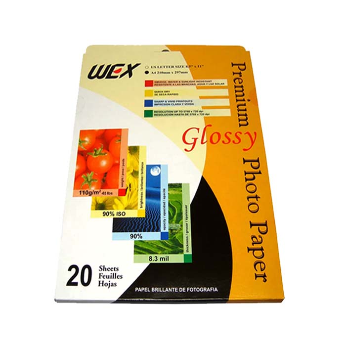 PAPEL FOTOGRAFICO A4 170GR X 20H WEX