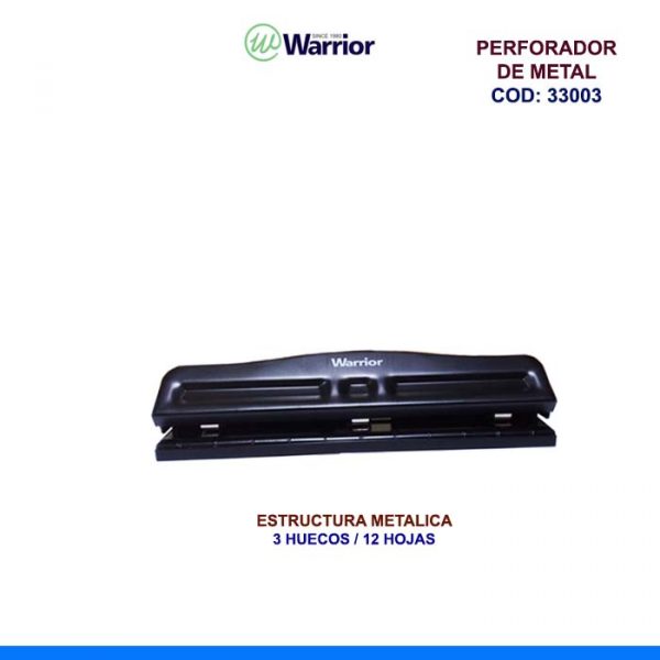 PERFORADOR WARRIOR 33003 - 3 HUECOS