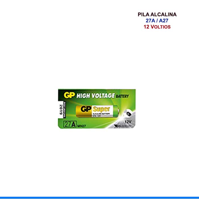 GP PILA ALCALINA 27A - 12V x UNID. - Infofar System