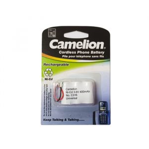 CAMELION<br /> PILA RECARGABLE 1/2 AA PARA TELEFONO C316 3.6V, 400MAH