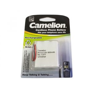 CAMELION<br /> PILA RECARGABLE AA PARA TELEFONO C377 3.6V, 800MAH