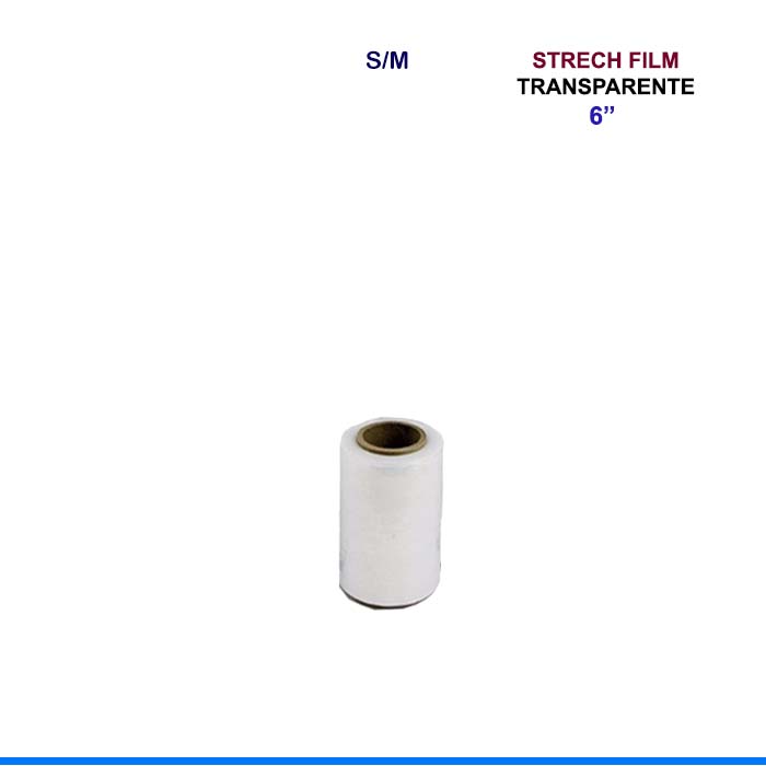 S/M STRETCH FILM TRANSPARENTE 6 X 20 MICRAS - 0.45kg - Infofar System