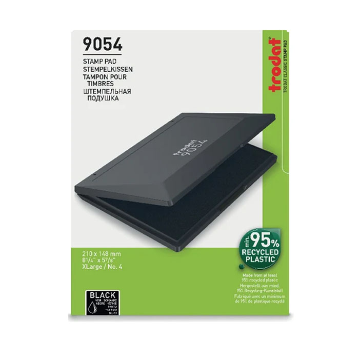 TRODAT<br /> TAMPON PARA SELLOS 9054 - ALMOHADILLA 21X14.8CM - NEGRO - Imagen 2