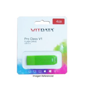 WITDATA<br /> MEMORIA USB 4GB PRO CLASS V1 - C/TAPA