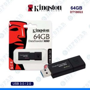 USB 64GB KINGSTON DT100G3 NEGRO