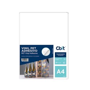 CBIT <br/> VINIL ADHESIVO PET TRANSPARENTE A4 X 20H