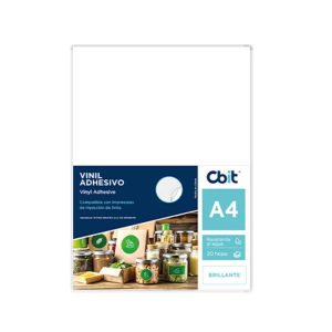 CBIT <br/> VINIL ADHESIVO PP BLANCO BRILLANTE A4 X 20H